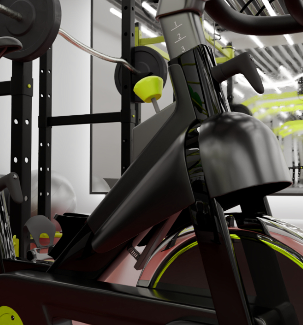 Gym equipment render