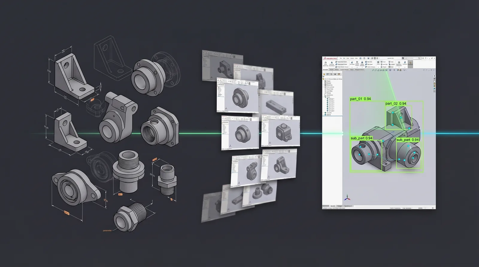 Synthetic Dataset Generation + CAD Detection